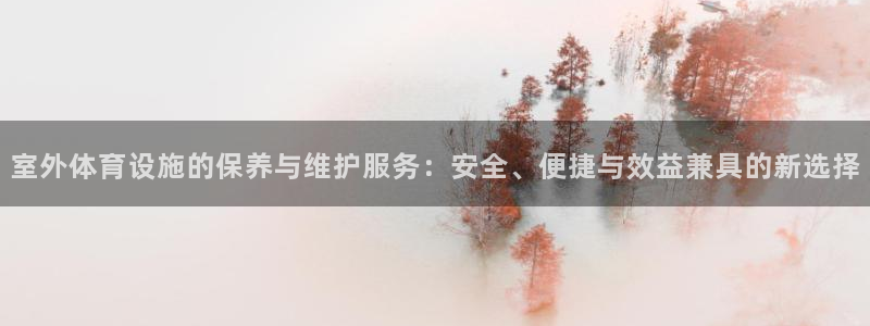 意昂4娱乐首页官网下载：室外体育设施的保养与维护服务