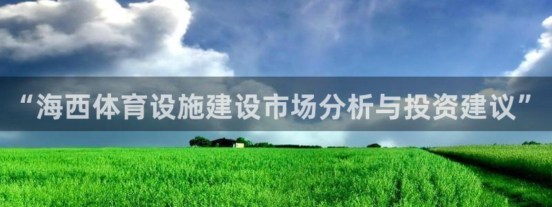 意昂4集团官网首页：“海西体育设施建设市场分析与投资