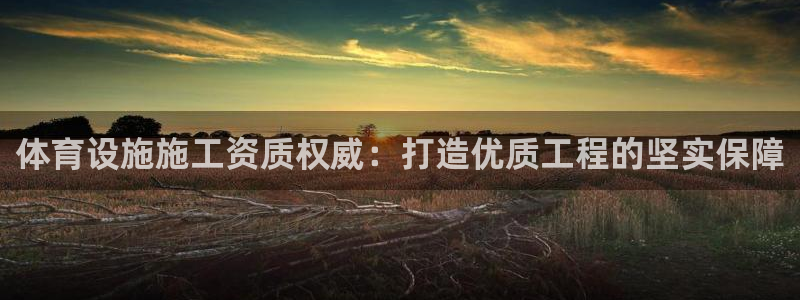 海南意昂体育4：体育设施施工资质权威：打造优质工程的坚实保障