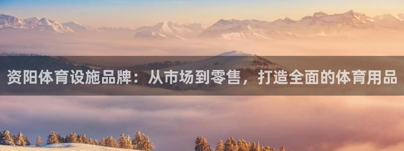意昂体育4招商：资阳体育设施品牌：从市场到零售，打造全面的体