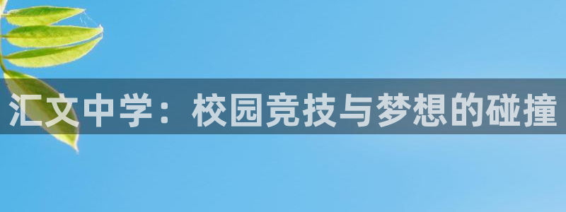 意昂体育4软件：汇文中学：校园竞技与梦想的碰撞