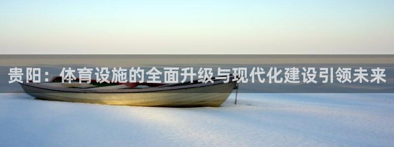 意昂体育4是干嘛的公司：贵阳：体育设施的全面升级与现代化建设